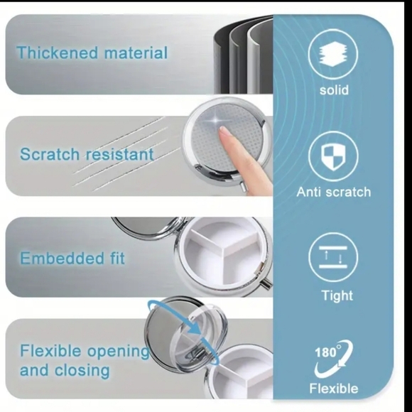 NEW! Patriotic Elk 3 Compartment Pill Organizer. NWOT - Picture 5 of 5